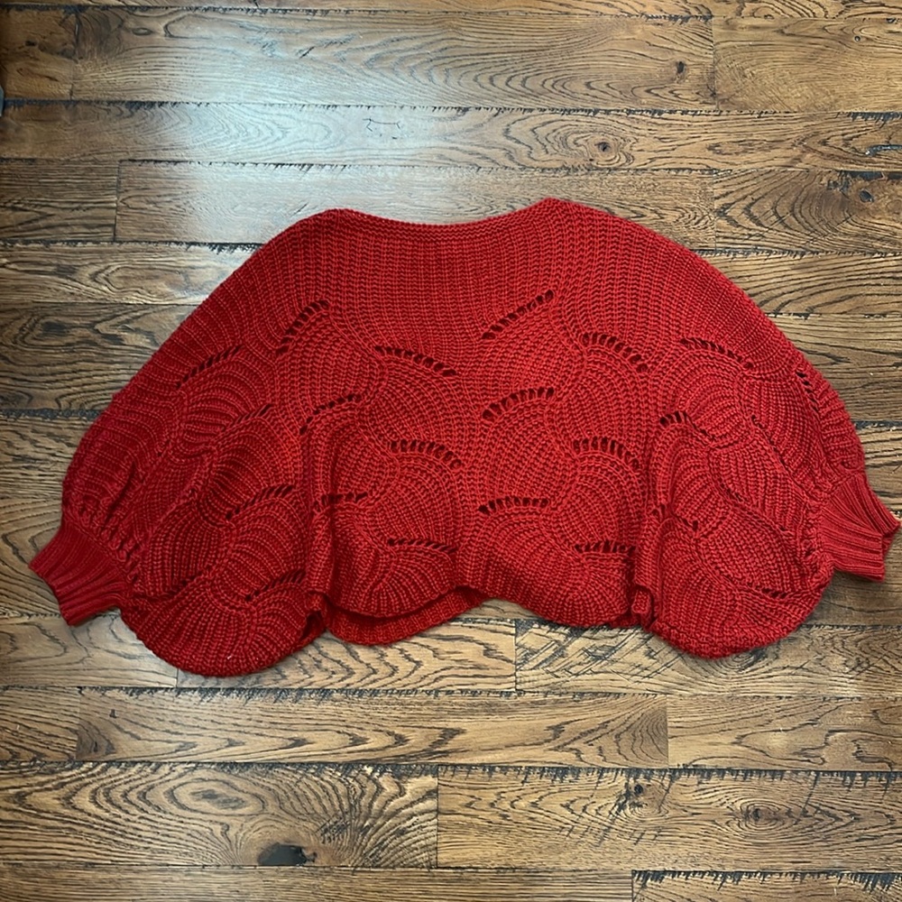 Elodie oversized knit cropped sweater
